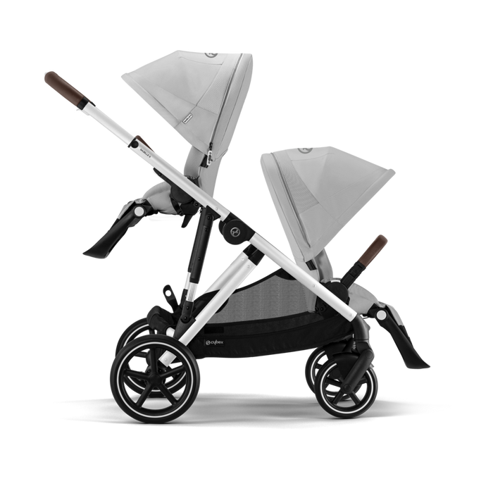 TRIO Gemellare ALL TERRAIN Cybex GAZELLE Extra Cittadino + 2 Navicelle + 2 Ovetti Reclinabili CLOUD