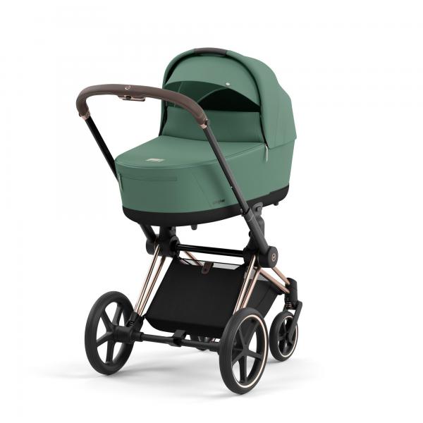 TRIO Passeggino Cybex  PRIAM + Navicella + Ovetto Reclinabile Cloud T Plus, Extra Cittadino per tutti i terreni