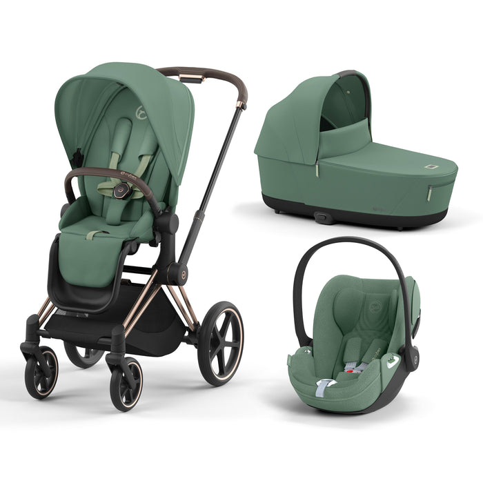 TRIO Passeggino Cybex  PRIAM + Navicella + Ovetto Reclinabile Cloud T Plus, Extra Cittadino per tutti i terreni