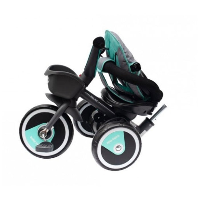 Triciclo 6 in 1 RELAX 360° PIEGHEVOLE, Fronte Strada & Fronte Mamma, Cresce con il Bambino Rosso